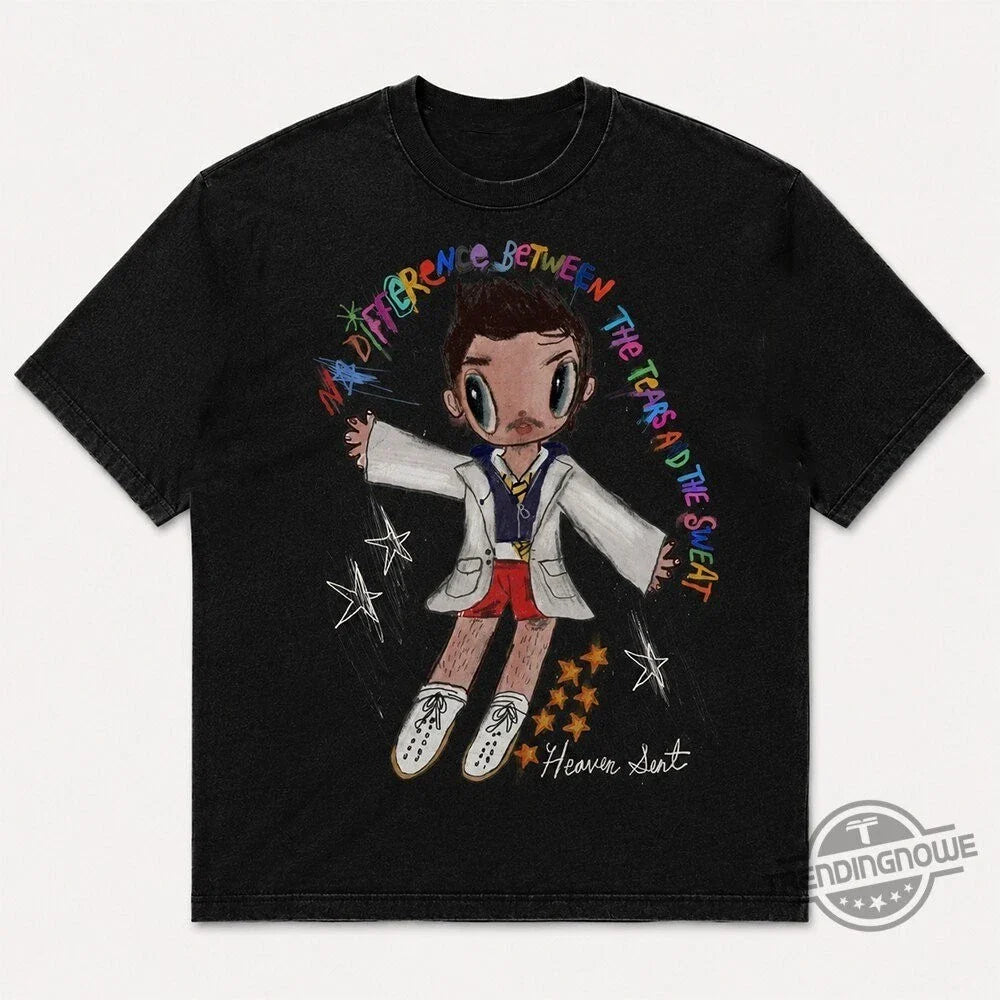 Styles No Difference Between Tears and Sweat Colorful Cartoon Shirt