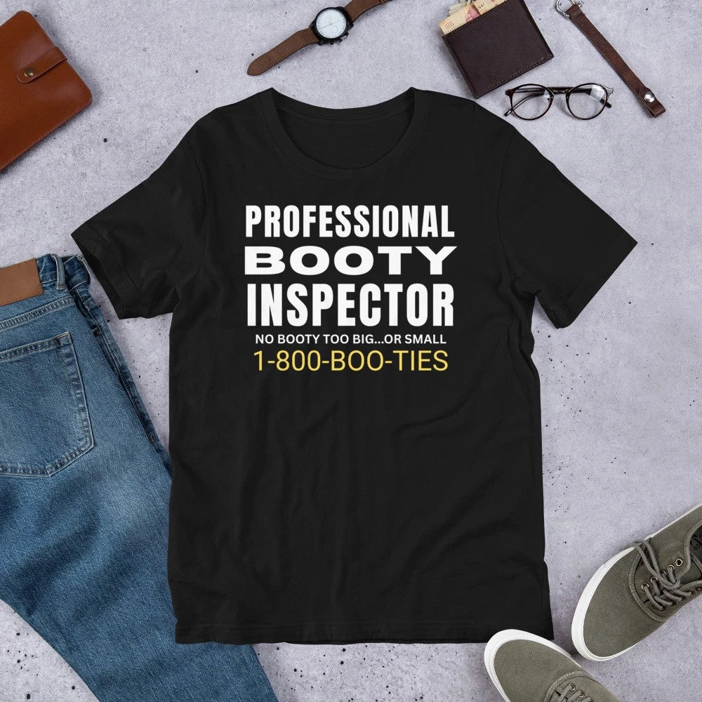 Professional Booty Inspector Funny Sarcastic Joke Gag Mens t-shirt
