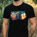 Mens Elephant as Astronaut Print Cotton T-Shirt Size XS to 5XL