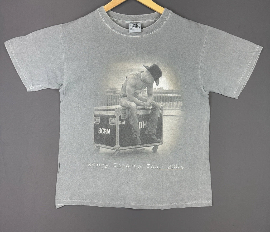 Vintage Y2K Kenny Chesney Tour 2004 Country Tour Music Small Shirt Promo Cowboy