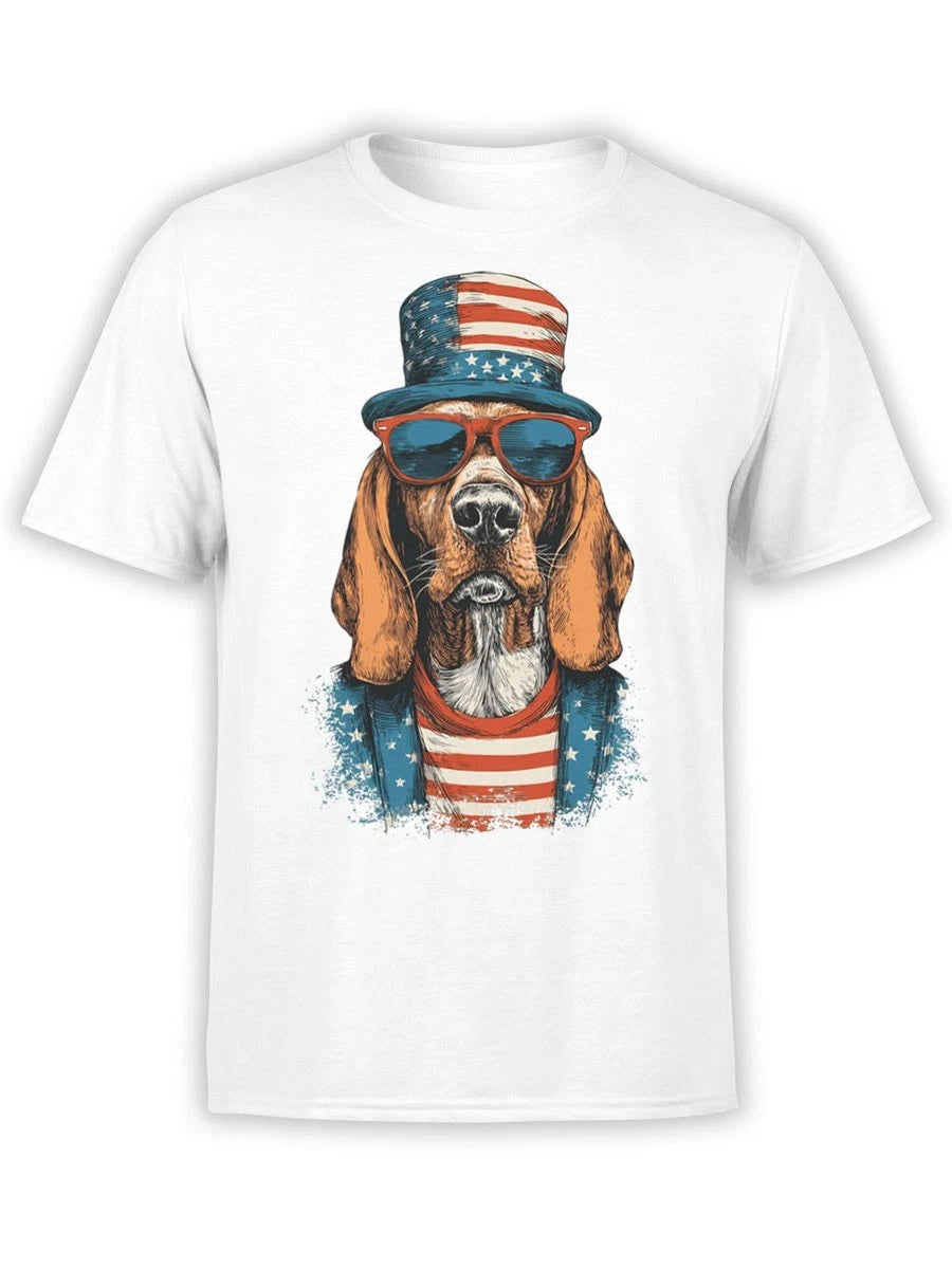 FANTUCCI Uncle Bark T-Shirt | Funny Patriotic Dog Tee for USA | Unisex