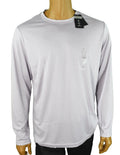Alfani Mens T-Shirt New L Lavender Crew Neck Long Sleeve Stretch Basic Knit