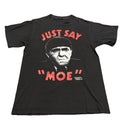 Vintage Three Stooges Tshirt Large Just Say Moe Changes 80s Faded Distressed