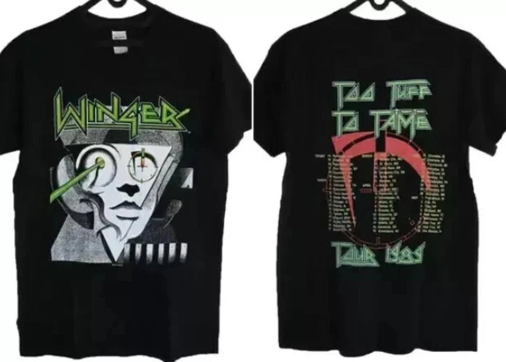 Metal Band Tee Winger 1989 Tour Merch T Shirt