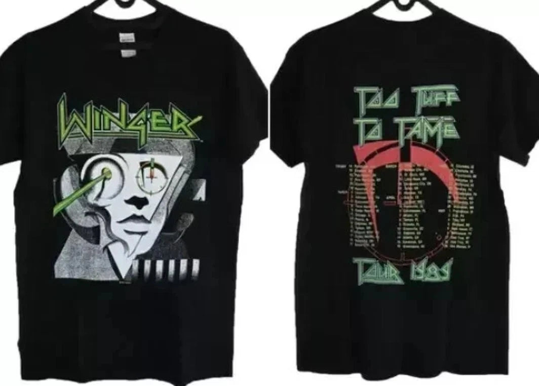 Metal Band Tee Winger 1989 Tour Merch T Shirt