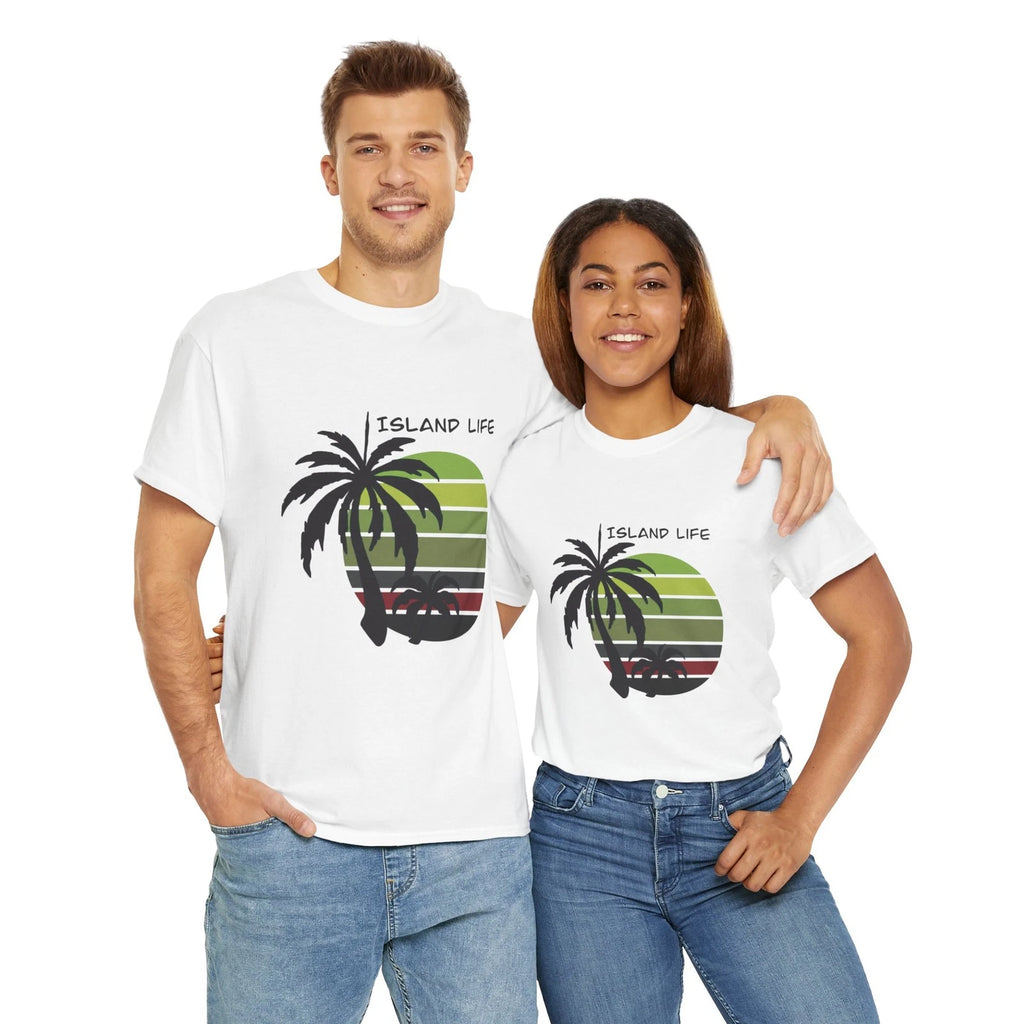 Island Life Unisex Heavy Cotton Tee, Summer Fashion, Beachwear, Vacation [...]