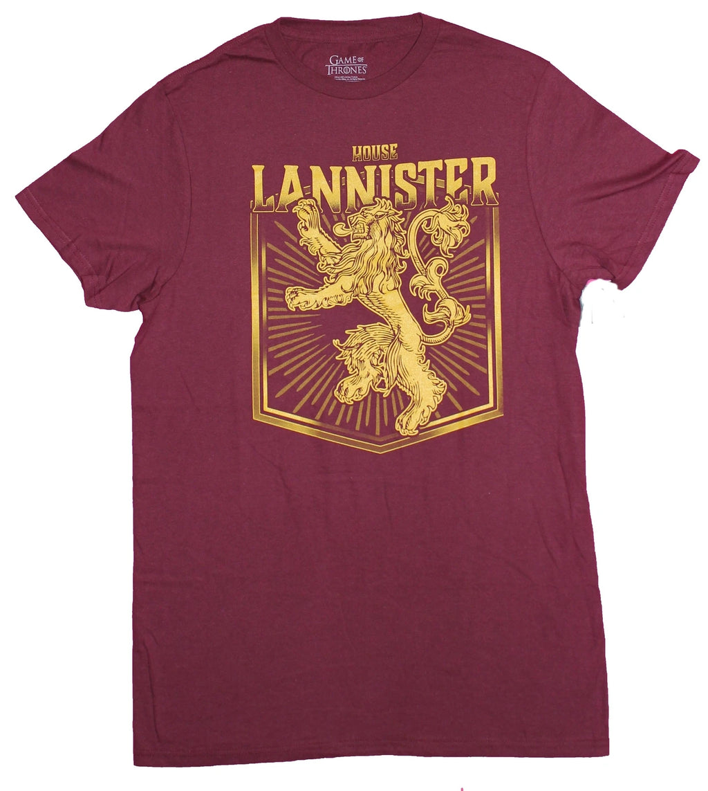 Game of Thrones Adult New T-Shirt  - Golden Lion Sigil of the Lannister