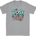 Boss Lady T-Shirt Funny The Office Humor Gift Joke Novelty Text Graphic Tee