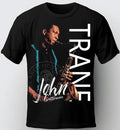 JOHN COLTRANE T-SHIRT. 1967. COLOR BLACK. JAZZ TEES, MILES, MONK, BILLIE MUSIC