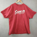 Port & Company Snap On Tools T Shirt Adults 2XL Red Cotton Crew Neck Graphic