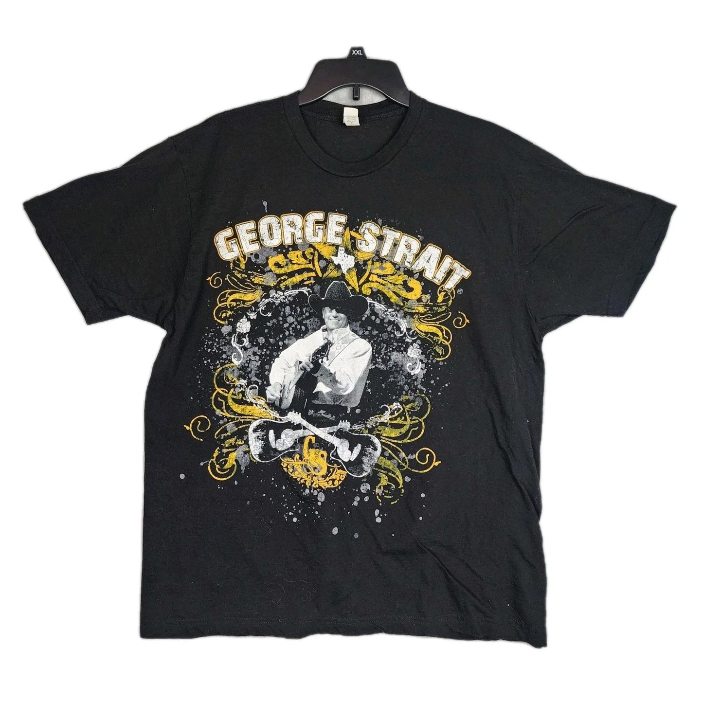 VINTAGE George Straight Shirt Adult Extra Large Black Tour Concert 2010 Country