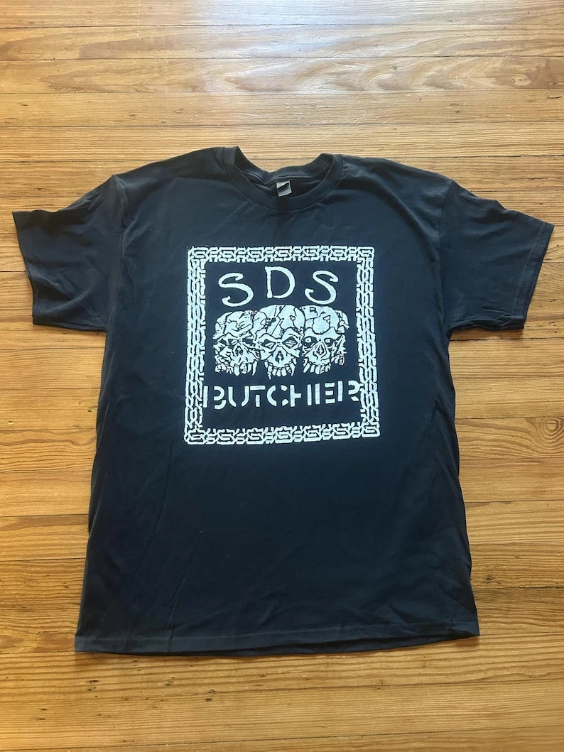 S.D.S Butcher T-Shirt Japanese Hardcore Punk Crust D Beat Band Merch Tee UK