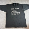 Vintage A.F Branco Humor Shirt Men Black Funny Sarcastic Graphic Quotes Retro XL