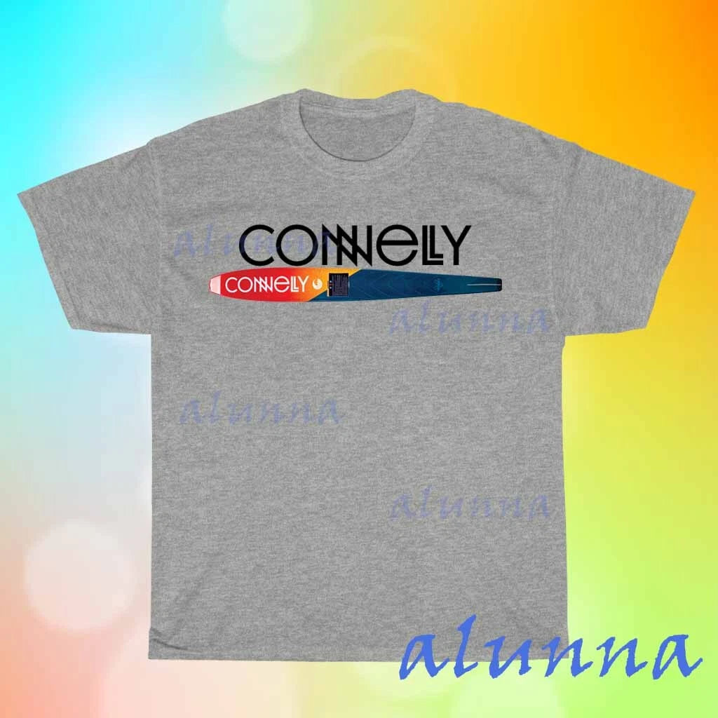 New Connelly Ski Men's Grey T-shirt Funny Size S to 5XL