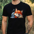 Mens Lazy Days Animal Print Cotton T-Shirt Size XS to 5XL