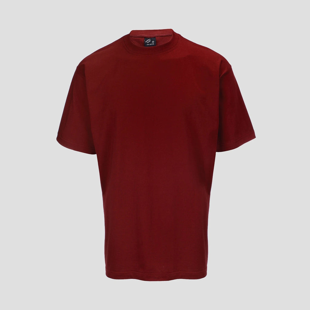 T-Shirt Heavyweight 100% Combed Cotton Tubular Knit Tee No Side Seams S-2XL