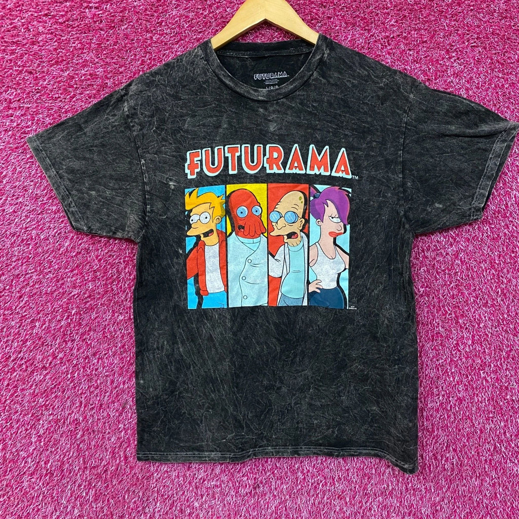 Futurama Fry, Leela, Zoidberg, and Prof Farnsworth Tshirt size large