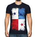 Panama Grunge Flag Mens Panama Football Panamanian T-Shirt Gift