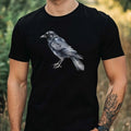 Mens Watercolour Bird Print Cotton T-Shirt Size XS to 5XL