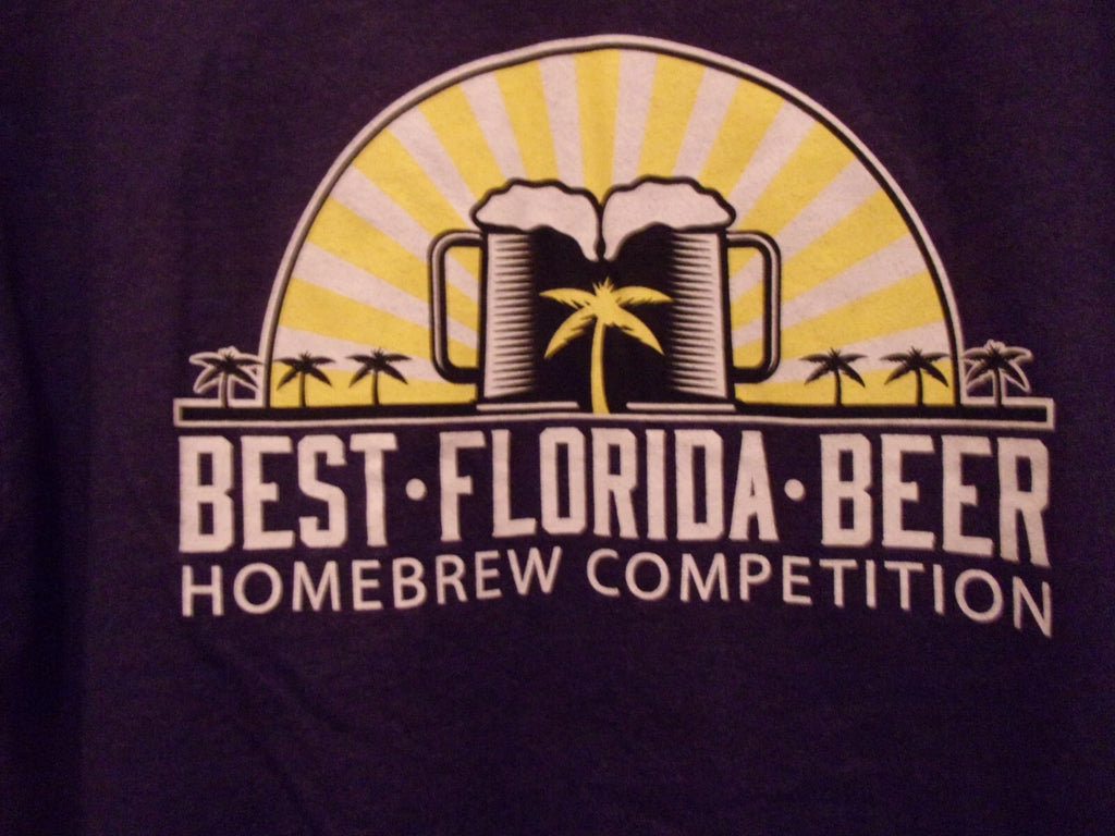 Homebrew Competition Best Florida Beer gray XL t shirt