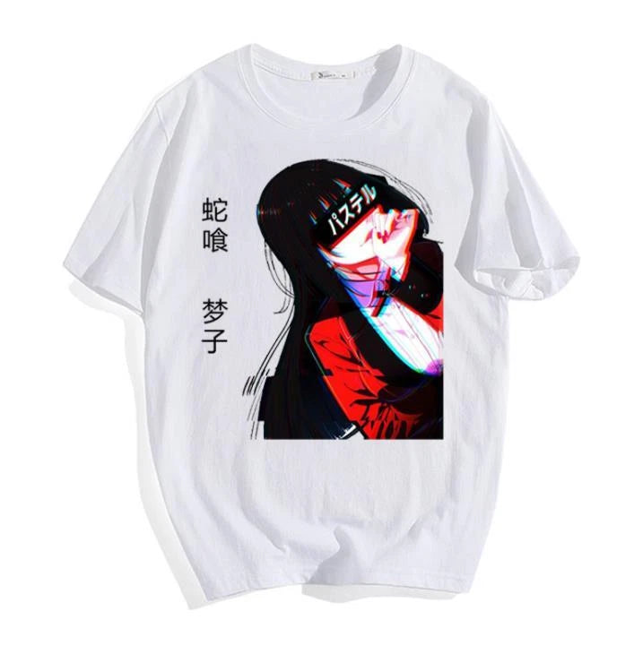 Kakegurui Cosplay Anime T-Shirt Tee Undershirt 100% Cotton Cotton Unisex