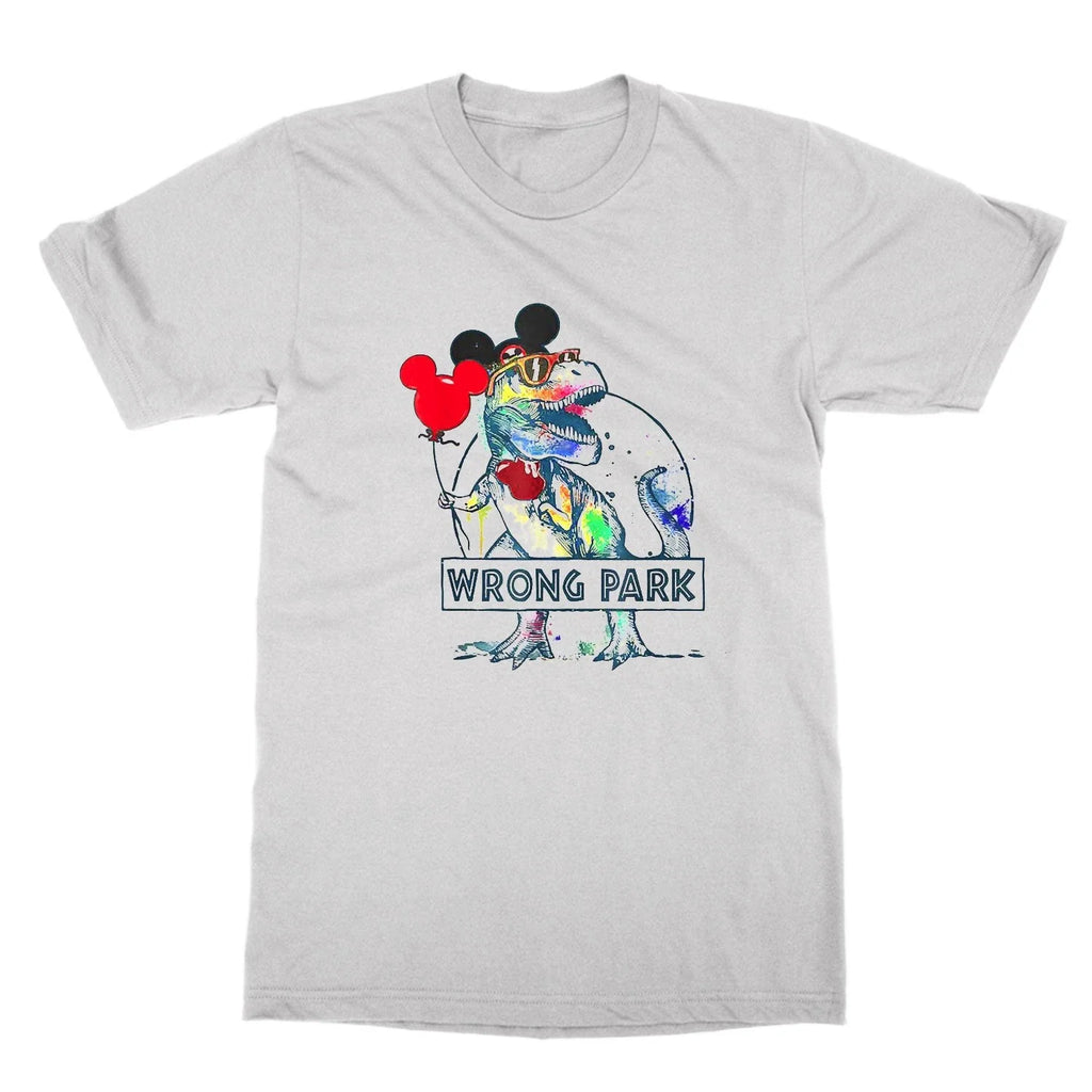 Wrong Park tshirt funny dinosaur attack theme park shirt