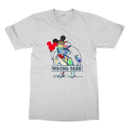 Wrong Park tshirt funny dinosaur attack theme park shirt