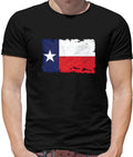 Texas Grunge Style Flag - Mens T-Shirt - State Country Love Born