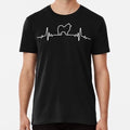 Minimalist Heartbeat Japanese Spitz Dog Size S to 5XL Made in the USA T-Shirt