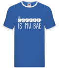 Coffee Is My Bae - Mens Ringer - Latte Mocha Drink Drinking Funny Love