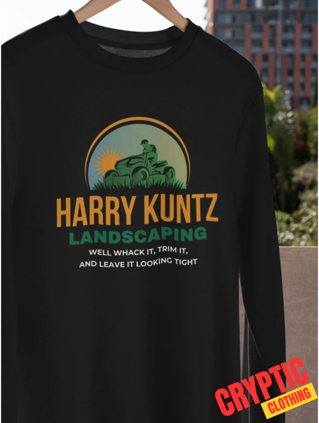 Harry Kuntz Landscaping SHIRT Funny C*nt Landscaper Gardener Joke Lawn Mower TEE