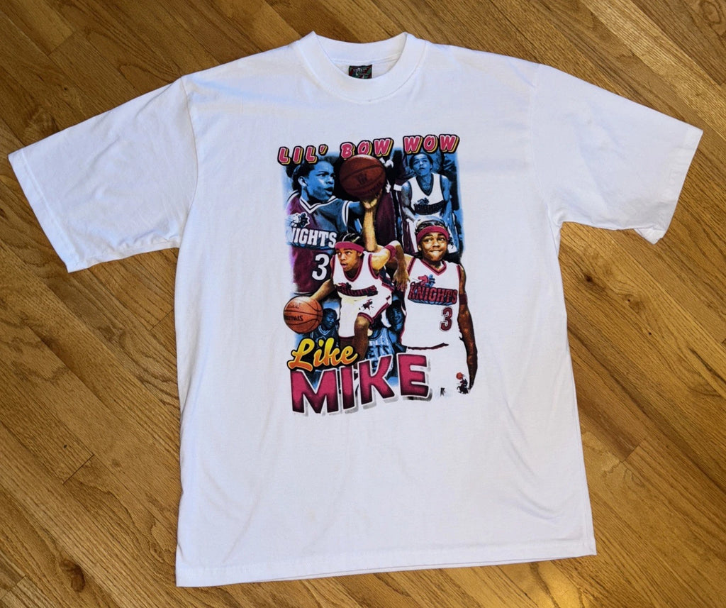 Lil’ Bow Wow Like Mike Double Sided Graffiti Print T Shirt Street Couture Sz. XL