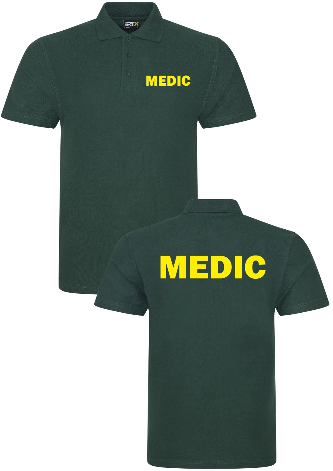 MEDIC POLO SHIRT WORKWEAR MEDICAL FIRST AID HEALTH CARE HOSPITAL TOP UNISEX