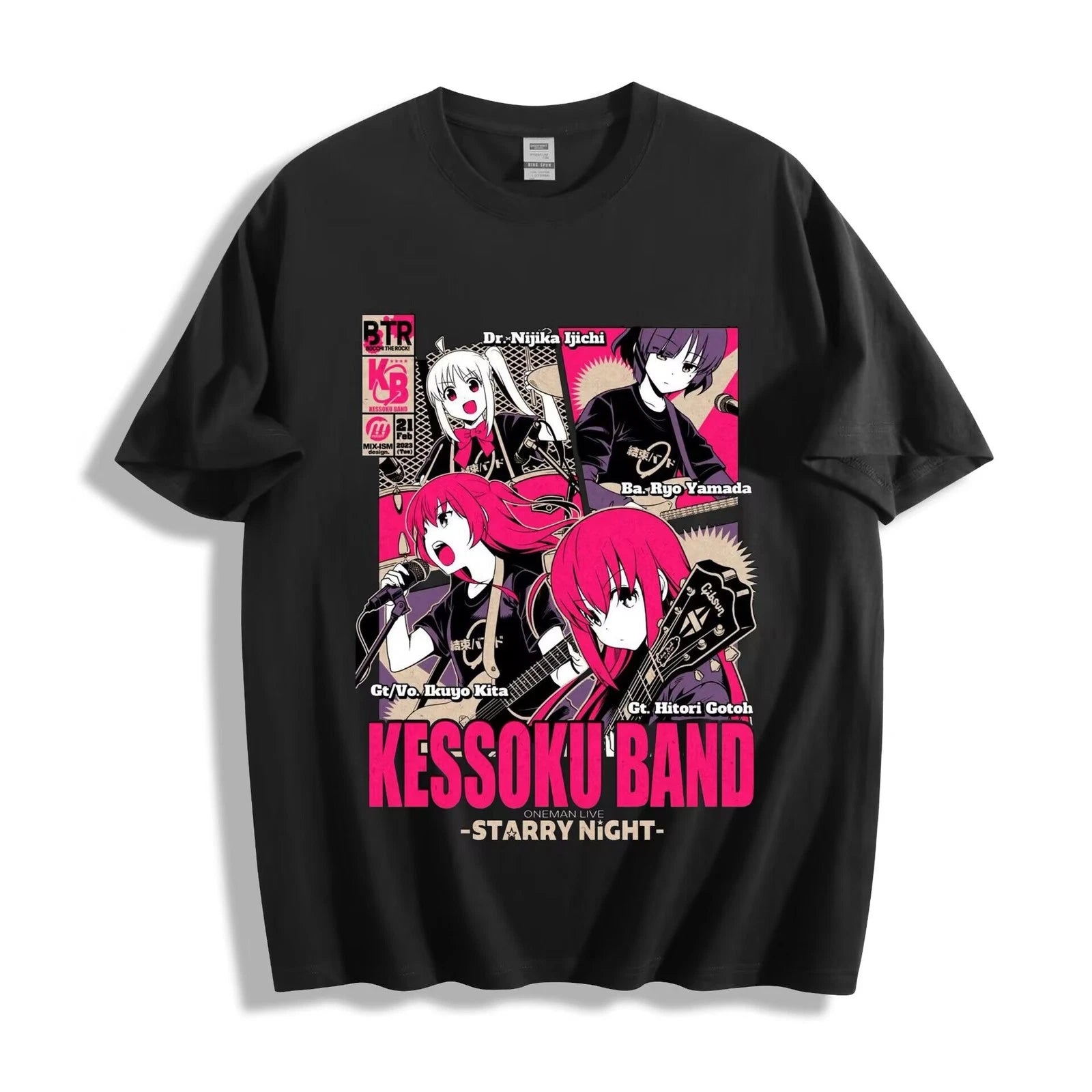 Bocchi the Rock! Kessoku Band Concert Poster T-Shirt