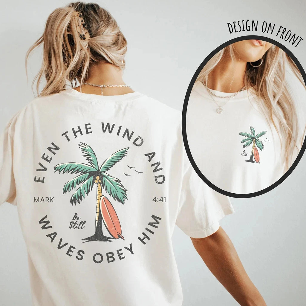 Christian Bible Verse shirt Beachy Backprint Comfort Colors Tee Trendy