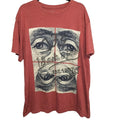 TFG Creative Garments Graphic Vintage T Shirt Red Short Sleeve Crew Neck  XXL