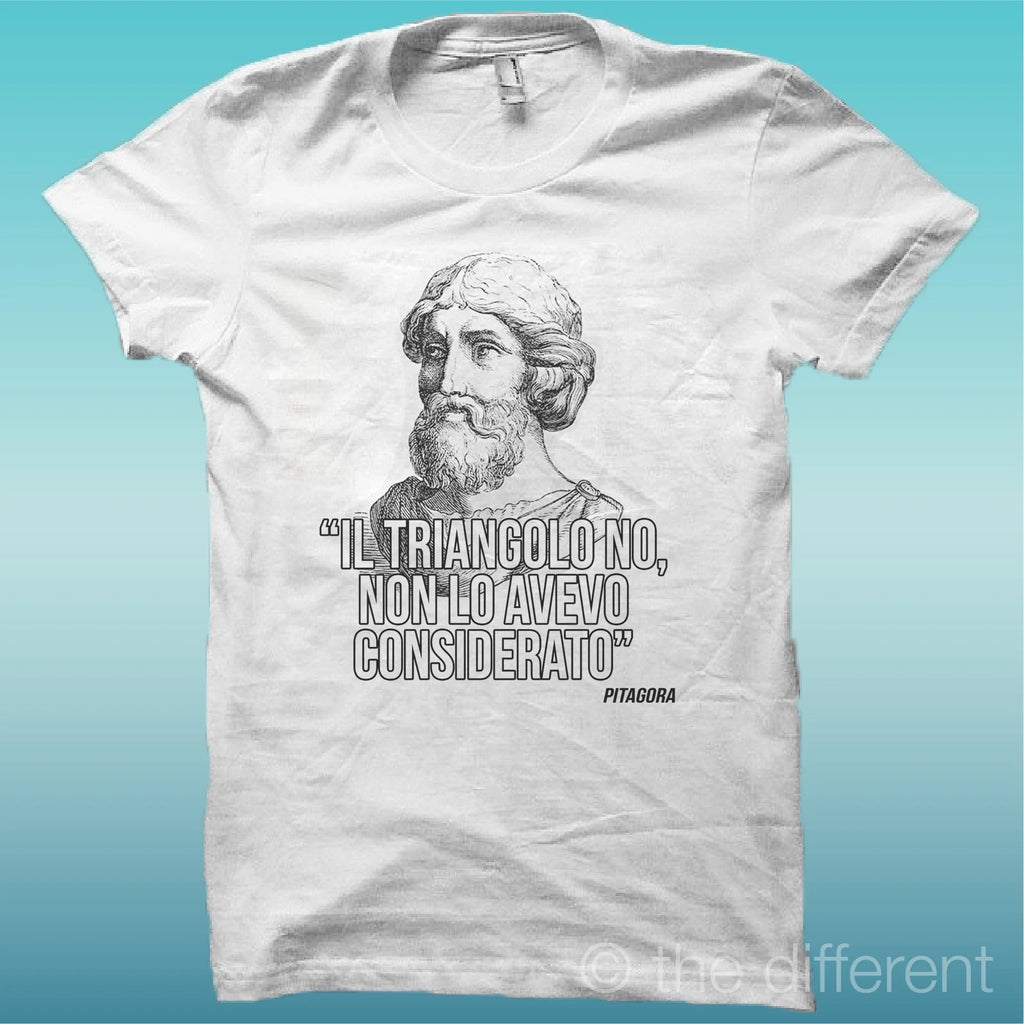 Men's T-Shirt Funny Quote Pythagoras Gift Idea Road To Happiness