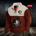 Floridaa Basketball Team Collar Corduroy Sweatshirt