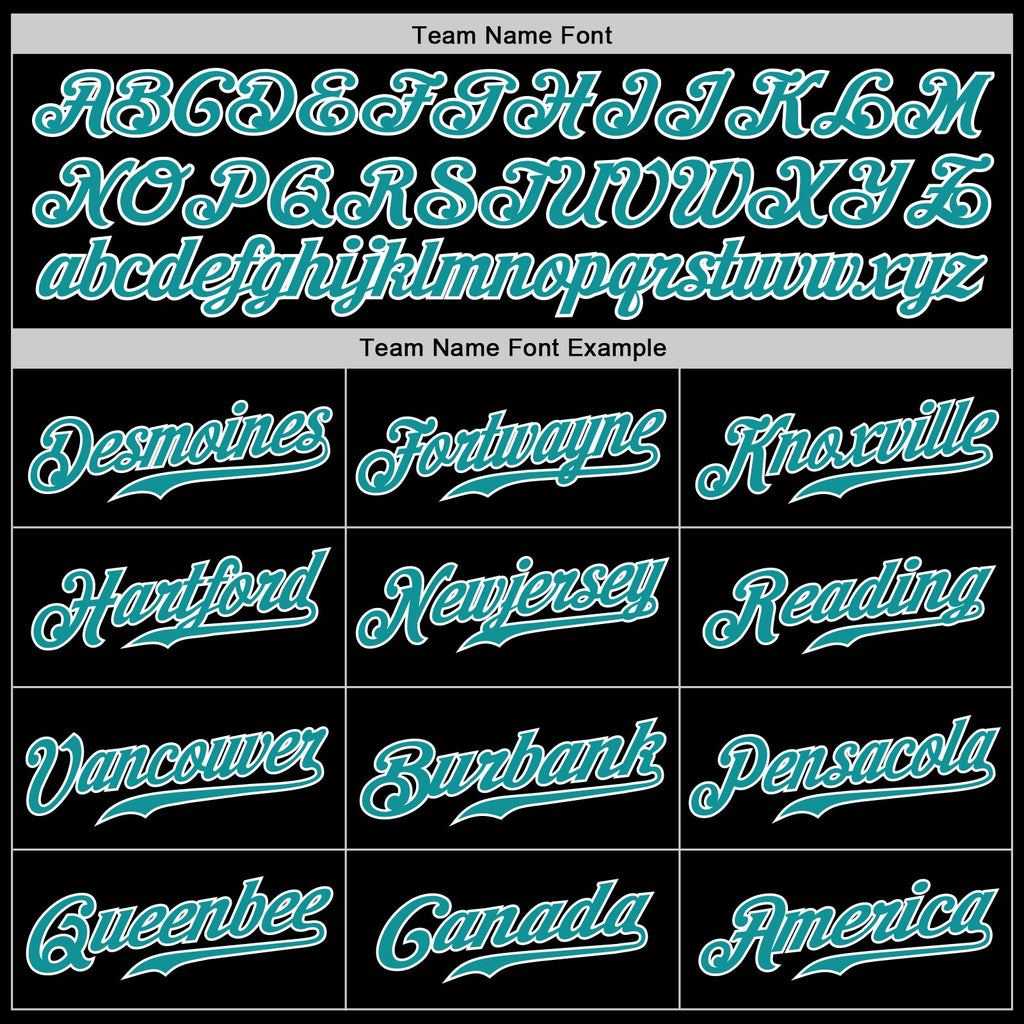 Custom Black Teal-Purple Authentic Split Fashion Baseball Jersey