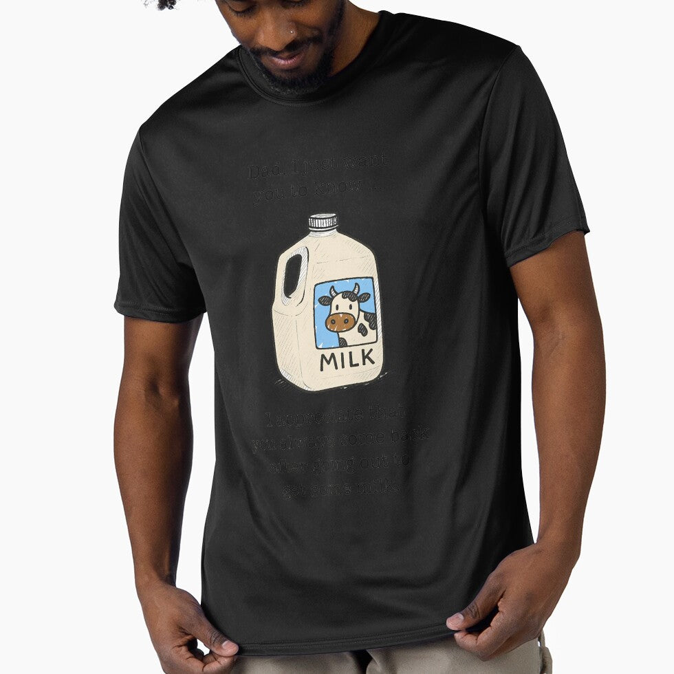 Funny Dad Milk Joke by sanasoniro