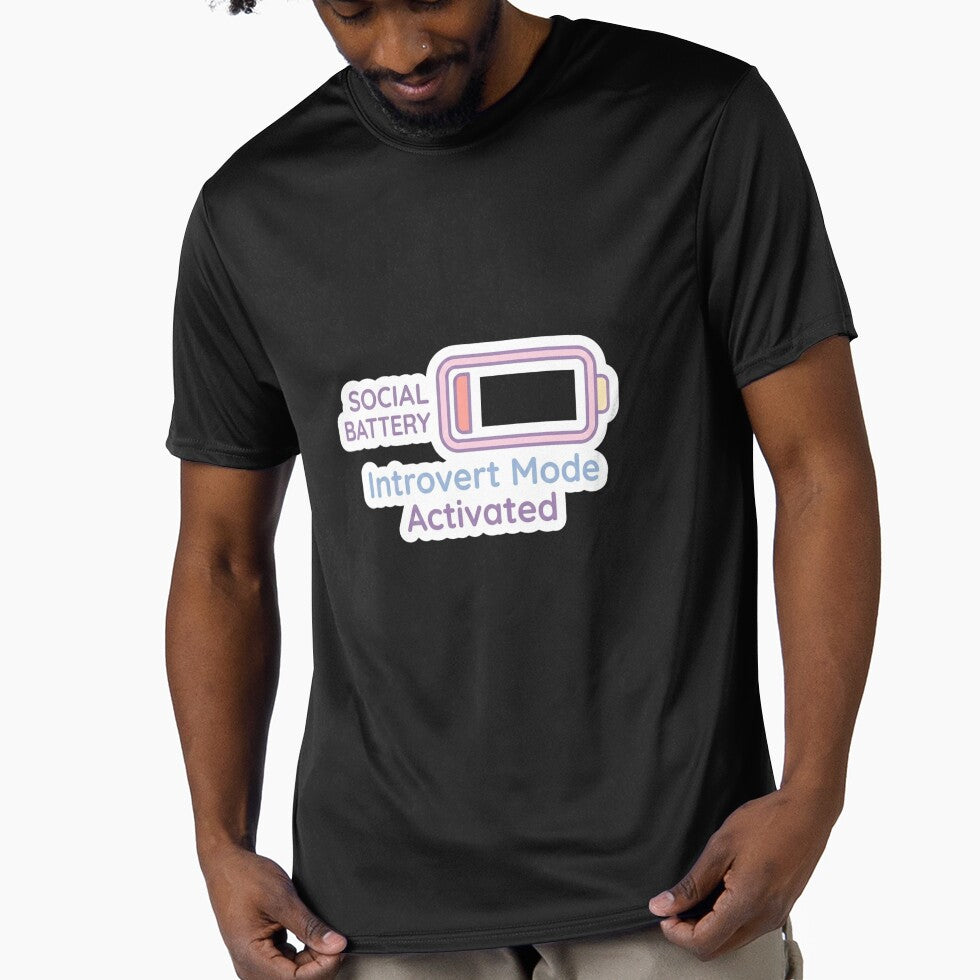 Introvert Mode Activated Funny Social Battery Sticker by CutePlix