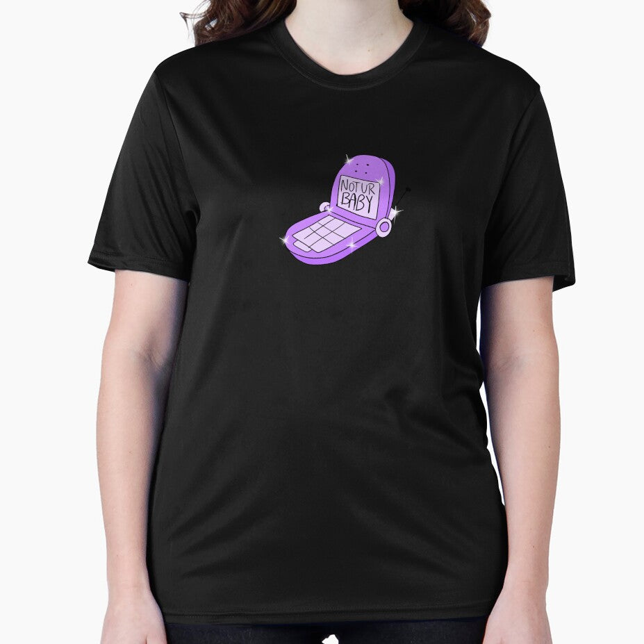 Not Ur Baby Flip Phone (purple) by gross-girl99