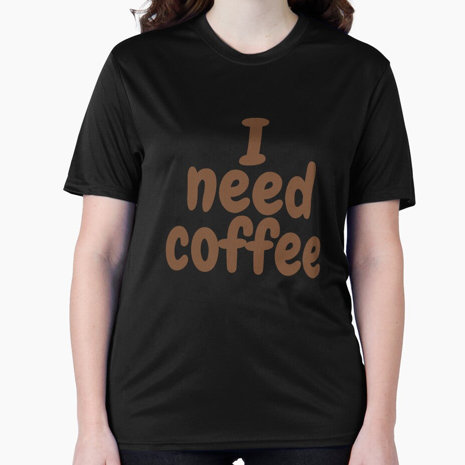I Need Coffee – Bold Typography Design for Coffee Enthusiasts by Unlimited-Style
