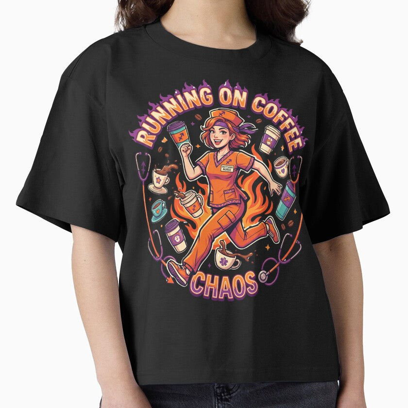 Sagittarius Nurse – Running On Coffee Chaos And Good Intentions Funny Gift by Im-Ara