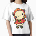 Precious Kawaii Teddy Bear In Cute Strawberry Outfit Holding Strawberry by CreativeCranium