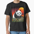 cartoon panda sunset by BeingNow
