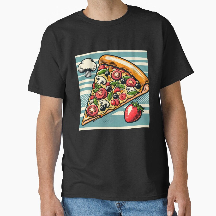 Slice of Pizza Pop Art Style by artofuniverse