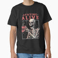 Staying Alive - Coffee Skull Funny Gift by EduEly