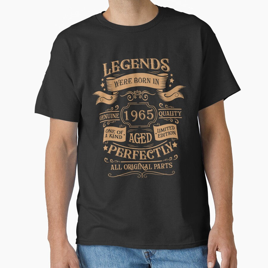 Born in 1965 vintage legends 60th birthday gift by Alexaltay