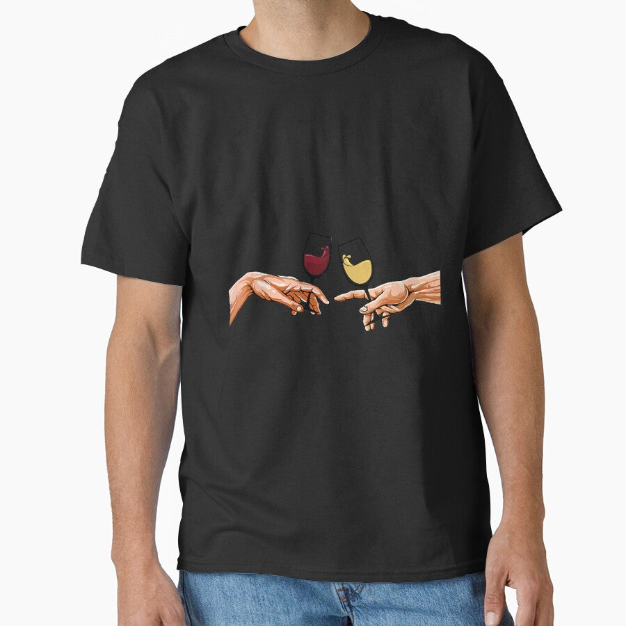 The Creation Of Adam's Hands With Red by NeverLoseSF